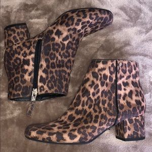 Cheetah ankle booties